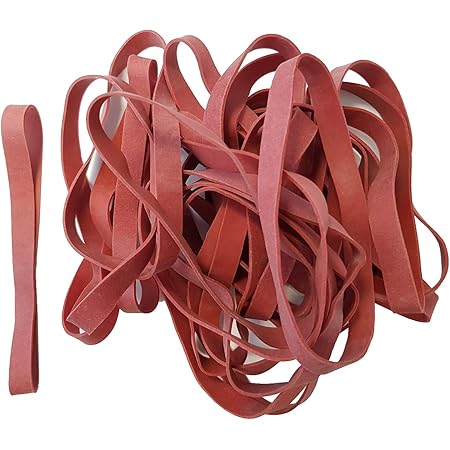 25 Stück elastische Gummibänder lang, dick, spannkräftig, haltbar