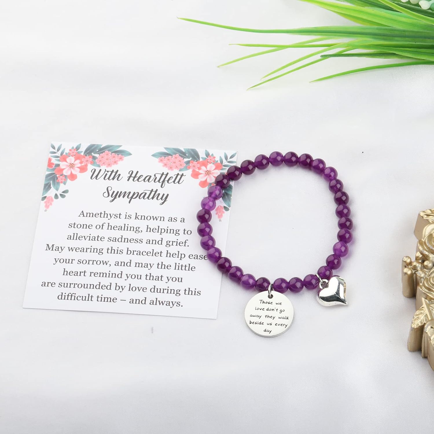 CENWA Sympathy Gift for Loss of Mom Remembrance Bracelet Sympathy Memorial Gifts for Loss of Mom Mother Father Pet - Image 4