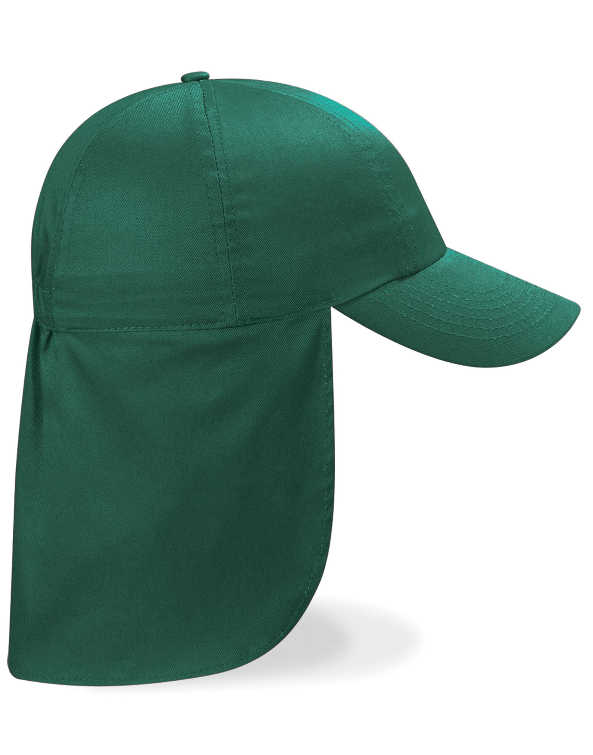 L4 Boys Bottle Green Kids Legionnaire Safari Cap Hat Headwear (, One Size)