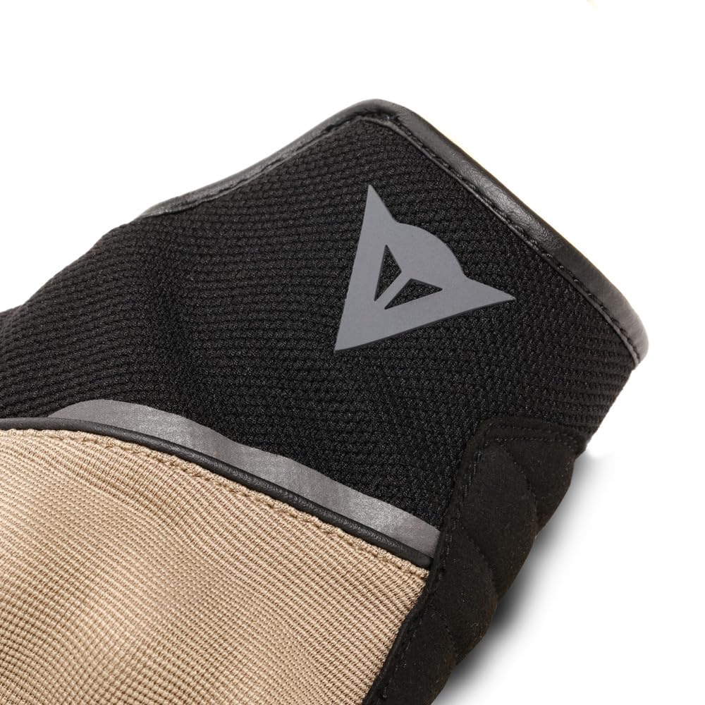 DAINESE Metrax Air Gloves, Guanto Moto Urban Corto in Tessuto Aerato per Estate con Smart Touch e Calzata Facile, per Uomo, Black/Tidal Foam, S