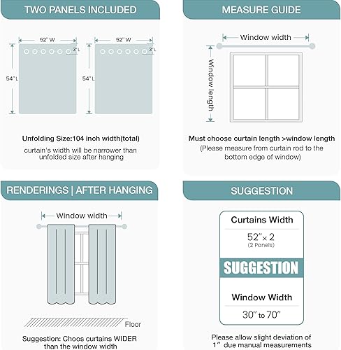 Miniatura 5 de WUBODTI Juego de 2 paneles de cortinas opacas con diseño de estrellas para niños, 54 pulgadas de largo, con ojales, decoración espacial, bonitas