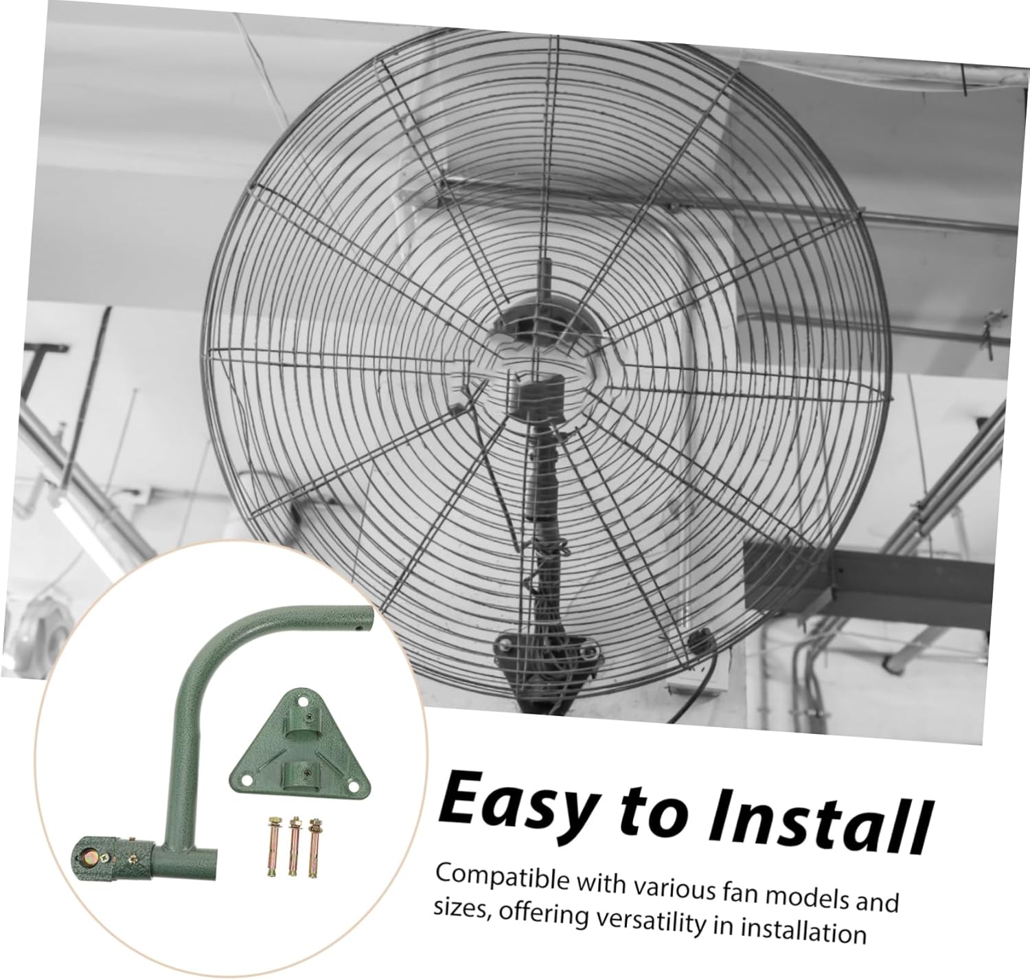 Universal Wall Fan Mount Bracket Corner Fan Wall Mount Sturdy Metal Rack Screws