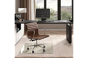 Vitrazza Glass Office Chair Mat - Unparalleled Floor Protection for Seamless Productivity