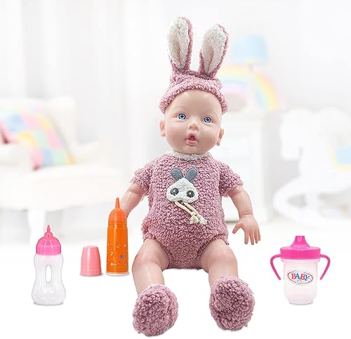 Miniatura 5 de Juego de biberones para muñecas, 2 tazas para beber muñecas con 2 chupetes de juguete, accesorios para muñecas de bebé, juguetes para regalo para