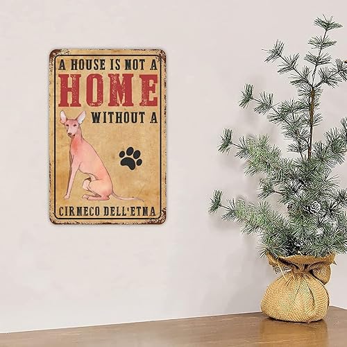 Vista 45 de Letrero de metal con texto en inglés «A House is Not A Home Without A Dogo Argentino» («A House is Not A Home Without A Dogo Argentino»)