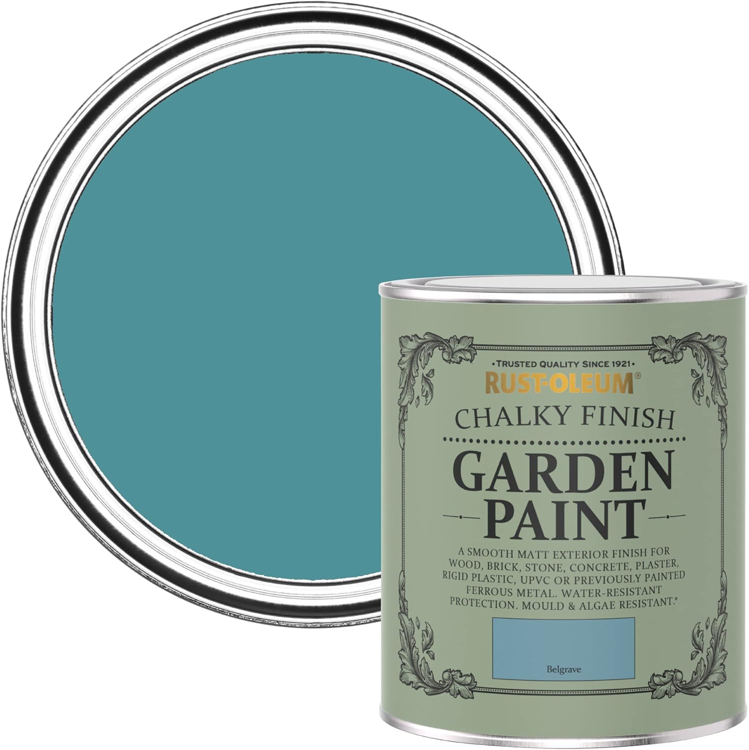 RustOleum Chalky Finish Garden Furniture Paint Belgrave 750ml Amazon