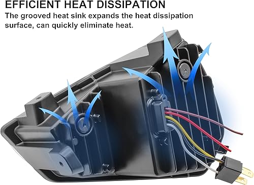 Miniatura 4 de SAUTVS Faros delanteros LED para Can Am Ryker, faros delanteros LED con luces altas-bajas DRL luz de señal de giro para Can-Am Ryker 600 900 Sport y