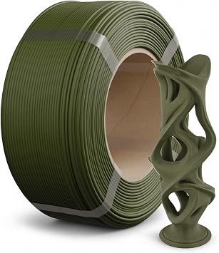 Polymaker Panchroma Refill Spool Matte Army Dark Green PLA 3D Printing Filament Refill, Compatible with All Reusable Spools and All Major FDM 3D Printers, Tangle-Free, Vibrant Colors, 1.75mm 1kg