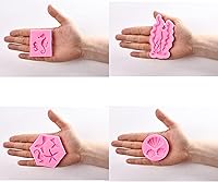 Vista 6 de Molde para tartas con temática de sirena, sirena, concha, algas marinas, molde de silicona coral para cupcakes para dulces, chocolate, fondant