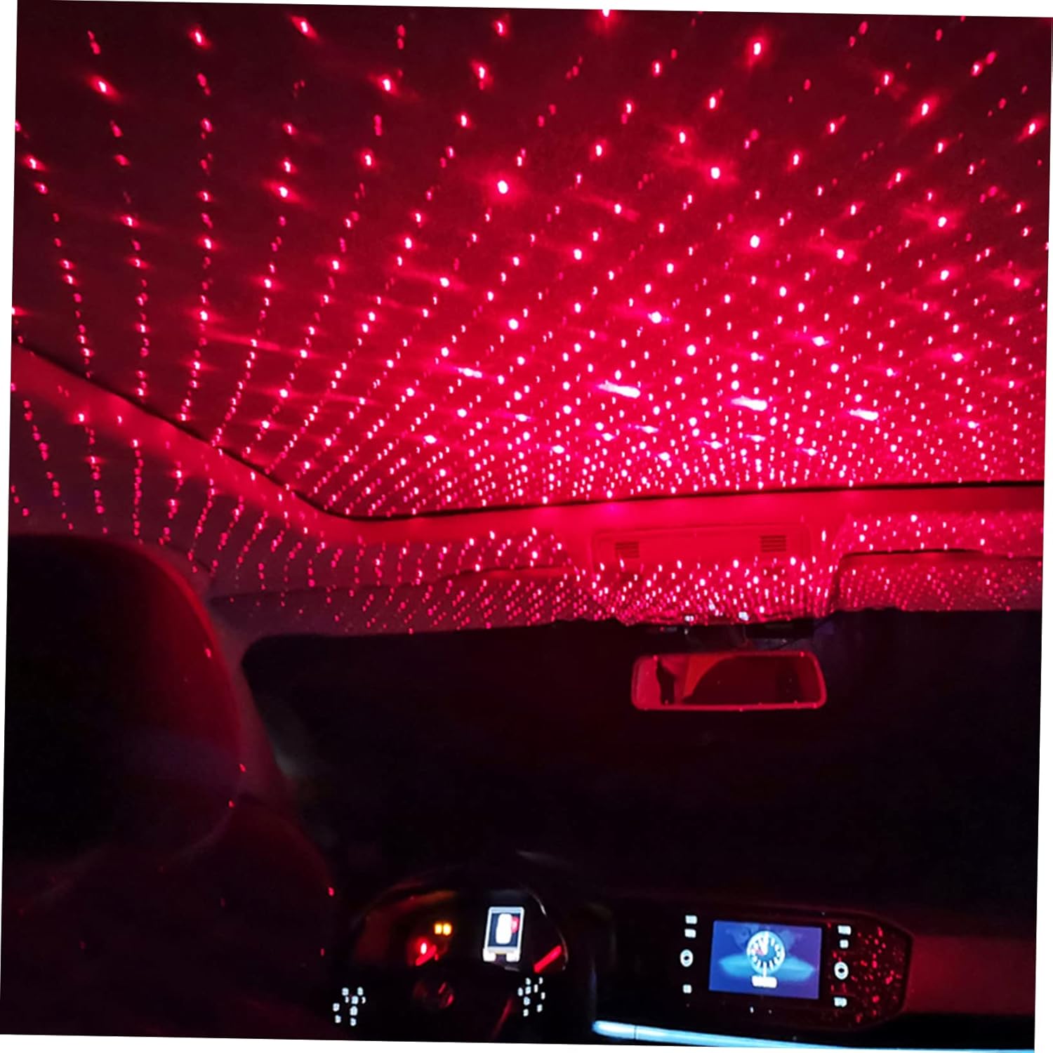 jojofuny 5pcs Projector Car Light USB Powered Starlight Ceiling Light Night Car Decorations Starlight Projector