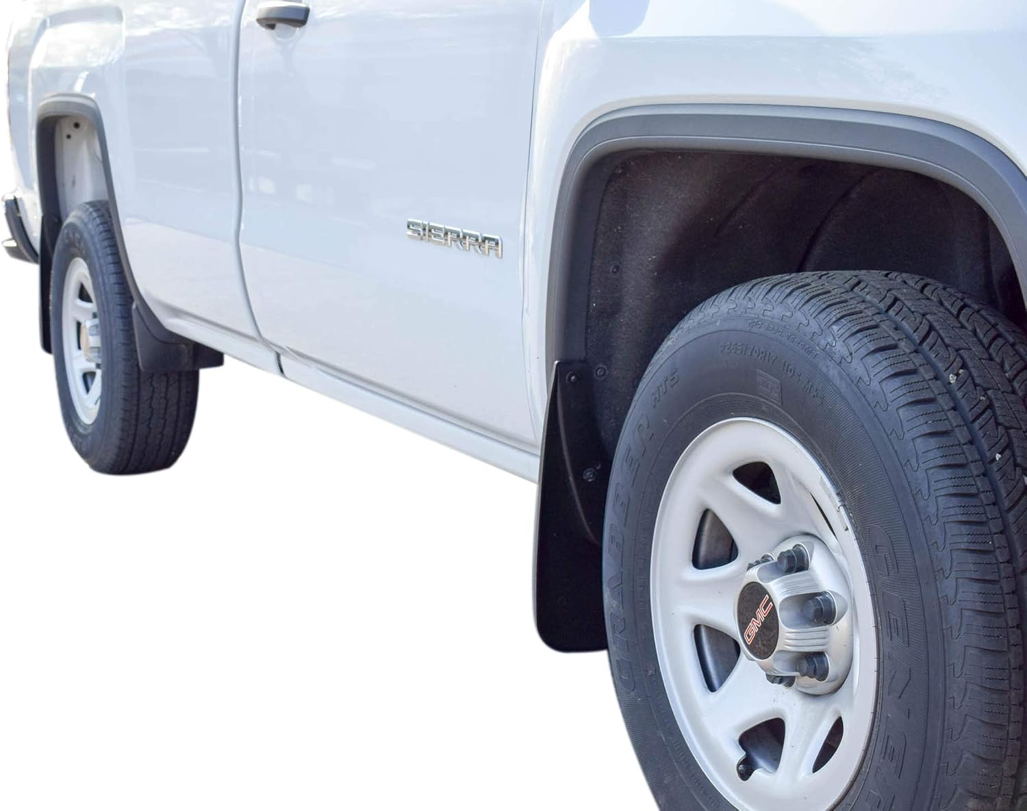 Red Hound Auto Heavy Duty Mud Flaps Compatible with GMC Sierra 1500 (2014-2018, 2019 Limited Model Only) & 2500 3500 (2015-2019) Splash Guards Front & Rear Molded Full 4pc Set