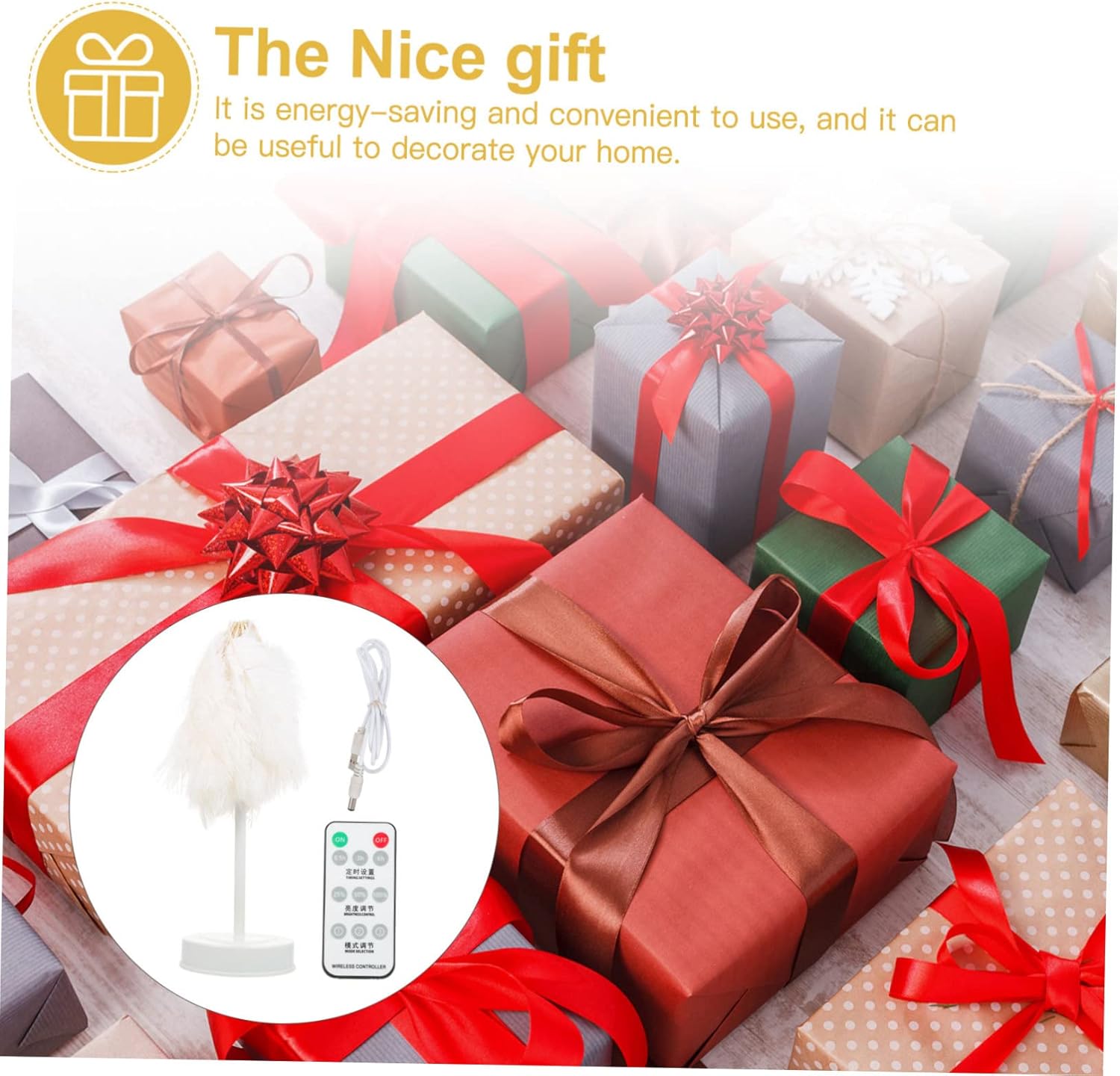 POPETPOP 1pc Creative Led Wire Night Light Remote Control Decorative Table Lamp for Bedroom Living Room and Home Decor for Loved