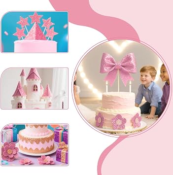 16 Sheets Glitter Foam Sheets Paper 6 x 8 (Light Pink)