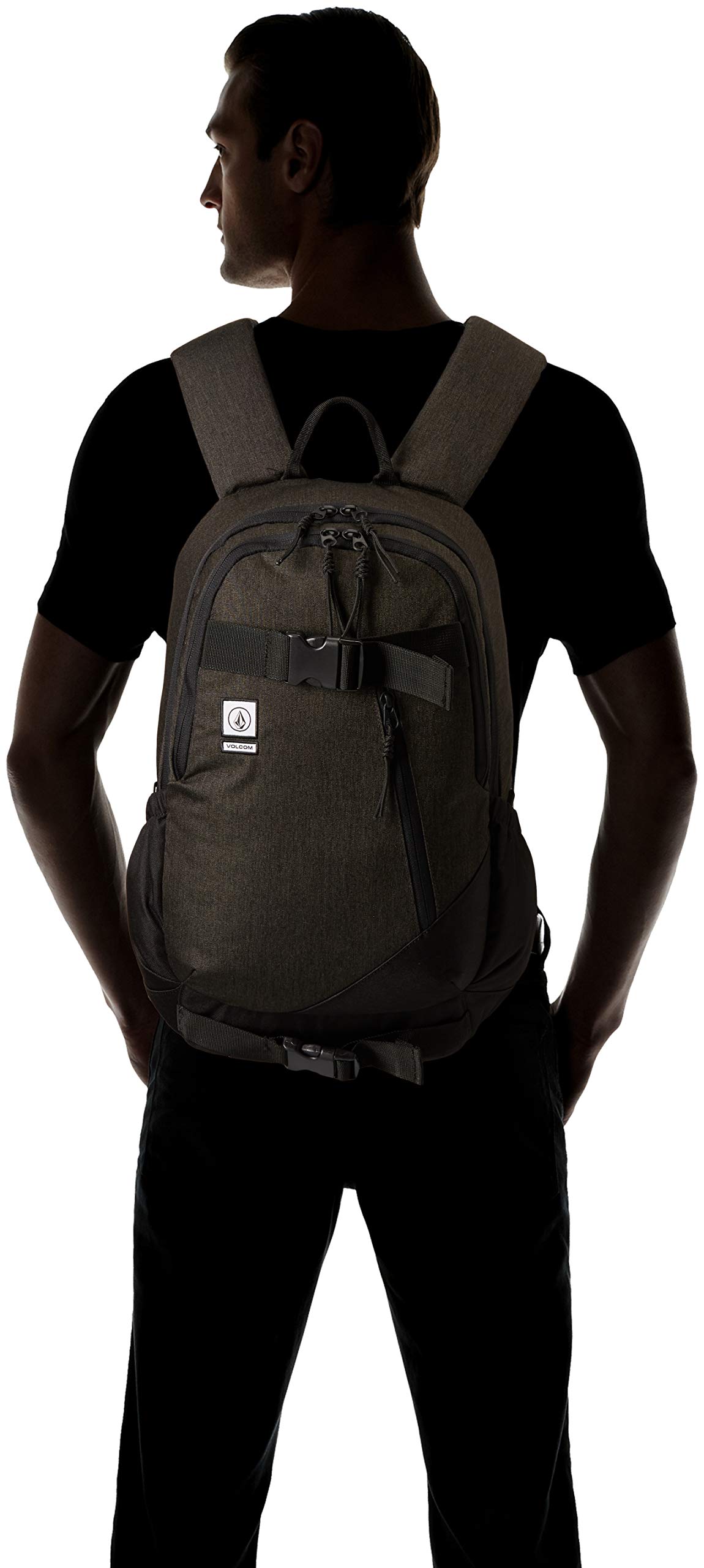 Volcom Mens Substrate Backpack New Black One Size Fits All