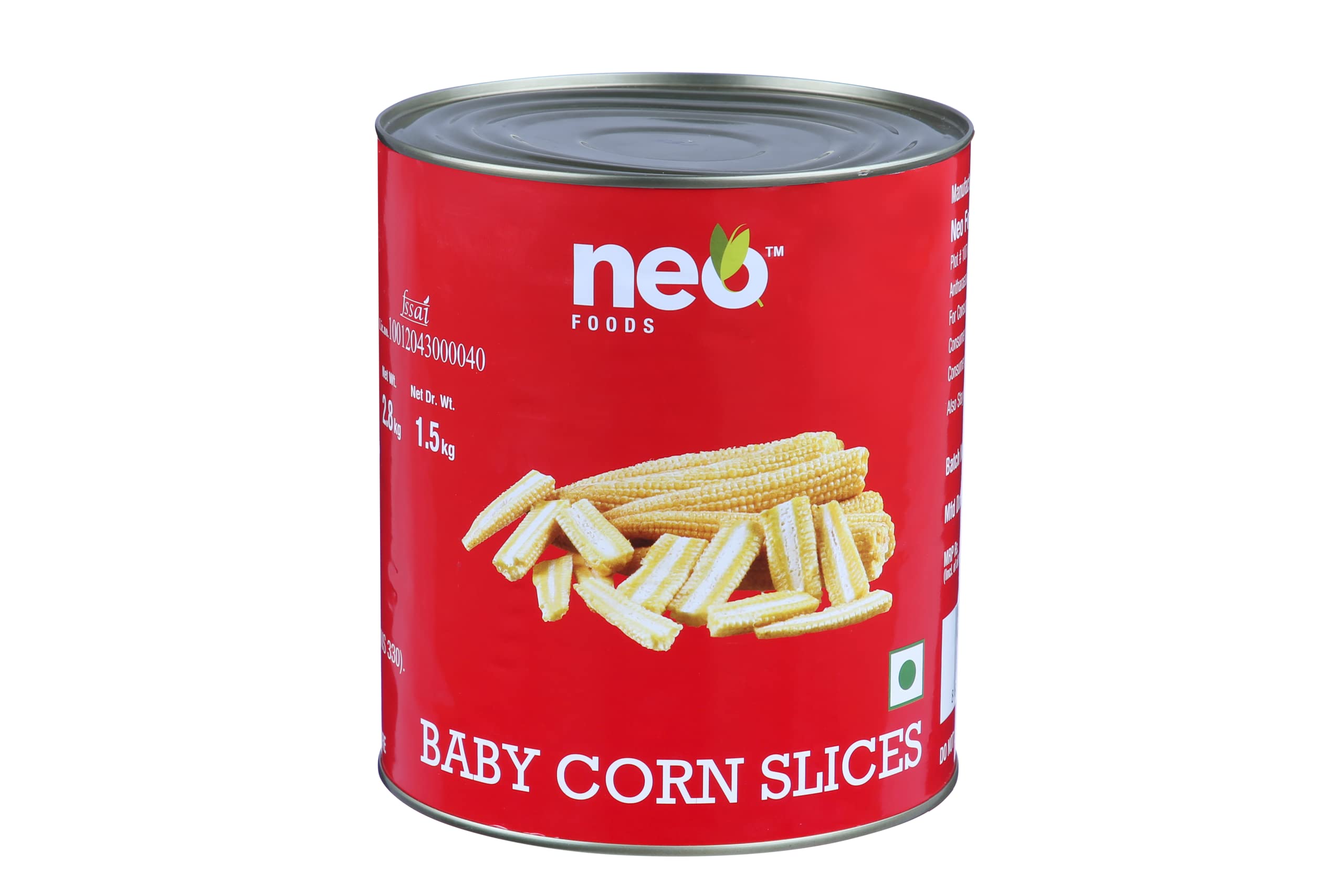 Neo Sliced Fresh Baby Corn 2.8 Kg Tin I Ready-to-Eat Fibre-Rich Topping for Snacks and Salads I Enjoy as topping for Pizza, Salad, Burger and Sandwich I Mix in your cheese Dip or Salsa I (B09V2ZKPVC) Amazon Price History, Amazon Price Tracker