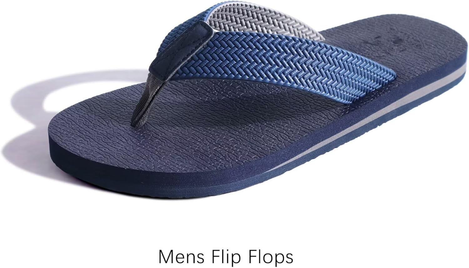 KuaiLu Men's Flip Flops Arch Support Summer Beach Pool Water Thong Sandals Waterproof Rubber Walking Shoes - Image 7