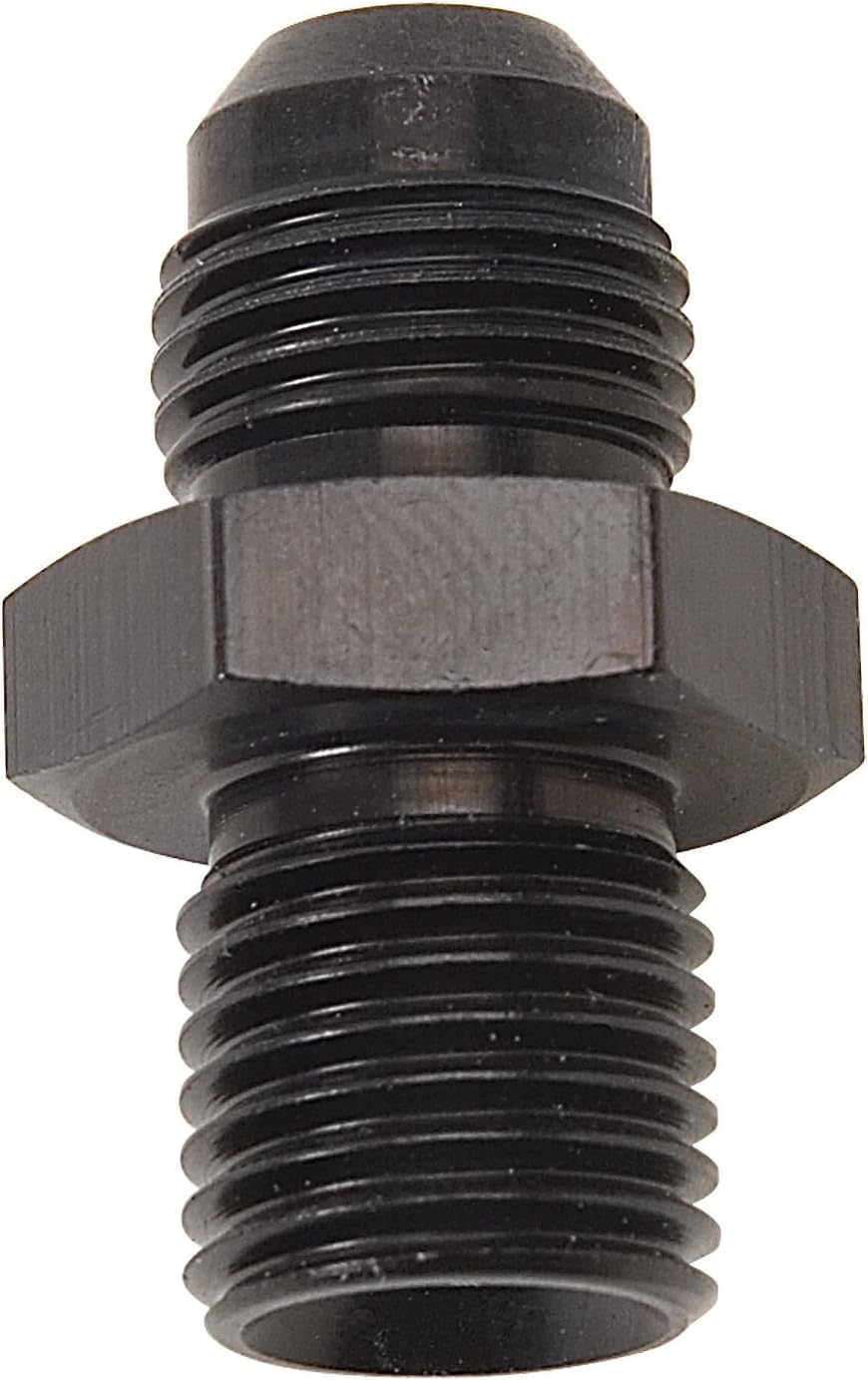Edelbrock Russell by Edelbrock 670523 Black -6 AN Flare to 14mm x 1.5 Metric Thread Adapter