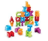 Learning Resources Letter Blocks - ABC Toddler Learning, Alphabet Puzzle, Learn to Read, Fine Motor Toys, Montessori, Preschool Classroom Must Haves Activities, Gifts for Boys and Girls