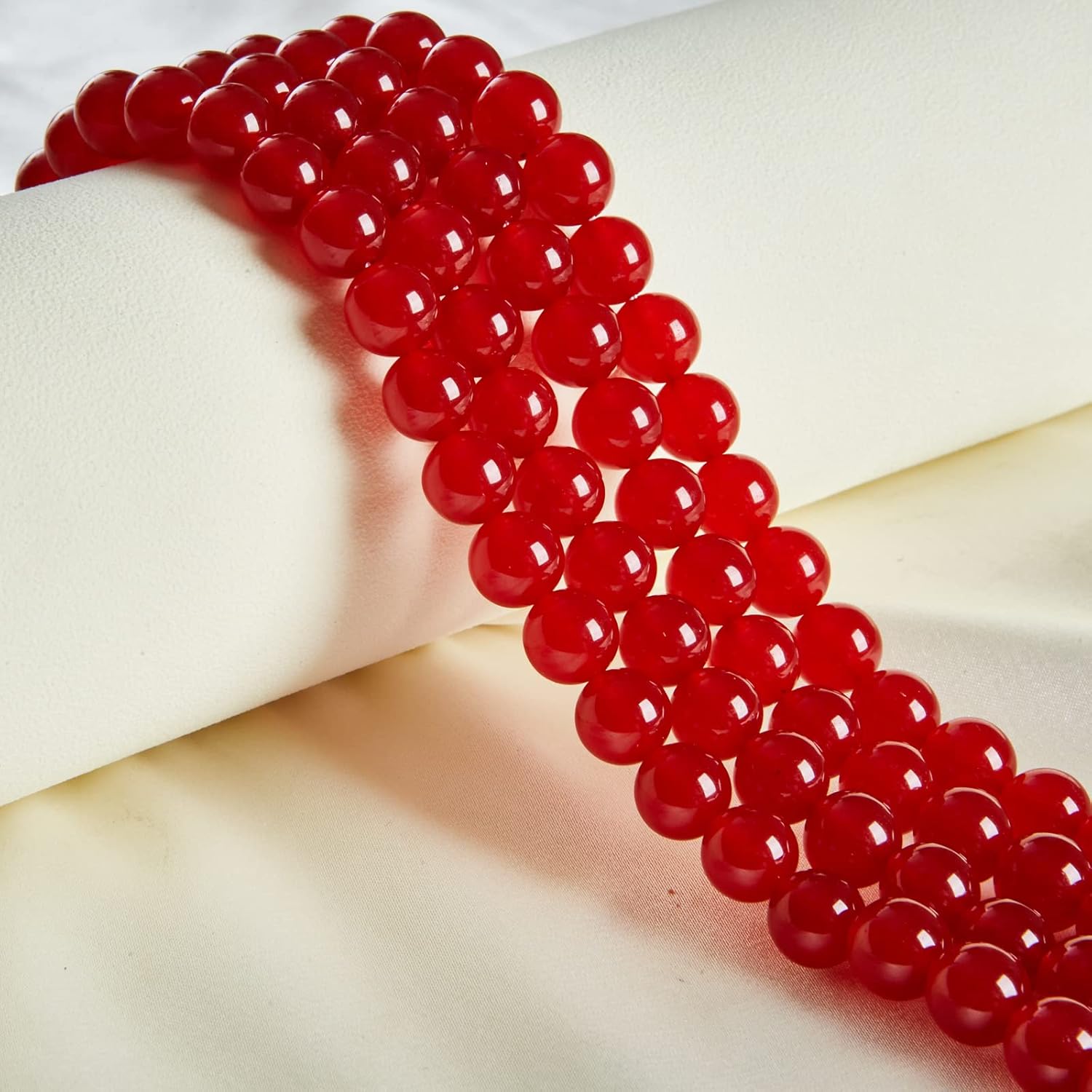 150pcs 6mm Carnelian Beads Natural Gemstone Beads Round Loose Beads for Jewelry Making - Image 6