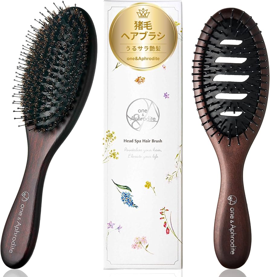猪毛 ヘアブラシ Kurea Coco クレア ココ ボア 猪毛 ヘアブラシ - 輸入