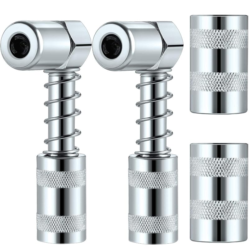 Boao Kit de Engraxadeira Angular 90° com Acopladores de 3 Garras e Mangas, 4 peças