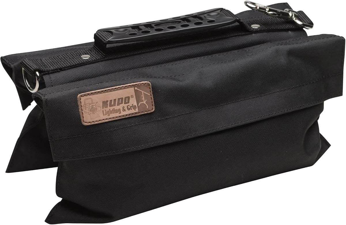 Kupo Bolsa de arena recargable con gancho y bucle, contrapeso profesional vacío para soportes de luz, brazos y soporte para cámara, capacidad de 13,2 lb (KG083011) | Estabilización de equipos de estudio con capacidad de 13,2 libras y cierre de gancho y bucle para seguridad, equilibrio y soporte.