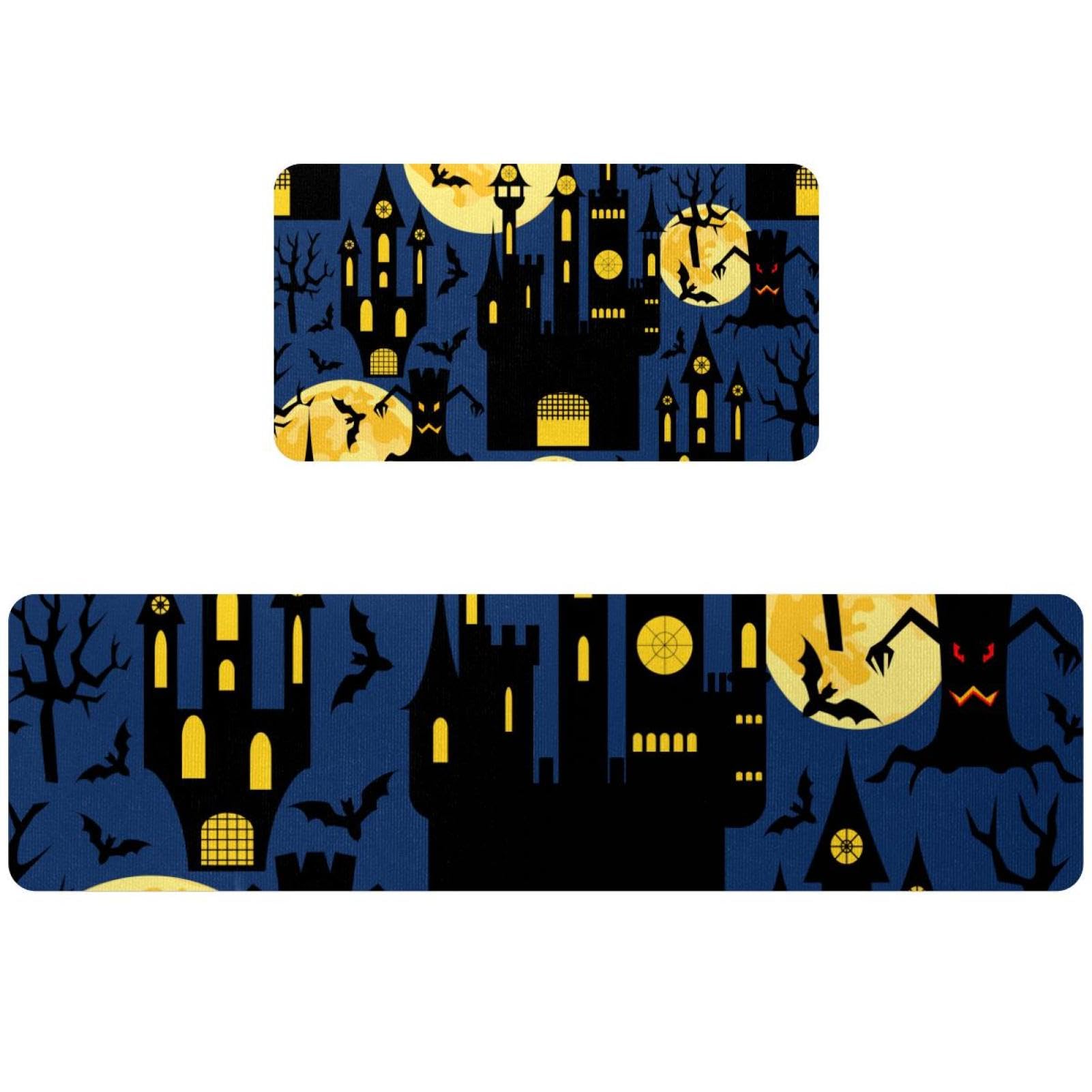 Tapete de cocina de 2 piezas con temática de Halloween, el detalle perfecto para tu hogar