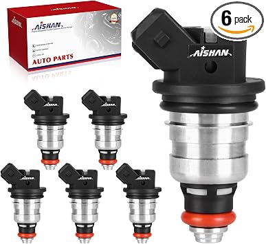 6PCS Fuel Injectors 1 Hole Compatible with Mercury Outboard 150hp DFI Optimax, Mariner 135-200 HP, Optimax Outboard 135HP 150HP 175HP 2000 2001 2002 2003 2004 2005 2006 Replace 37003-804841