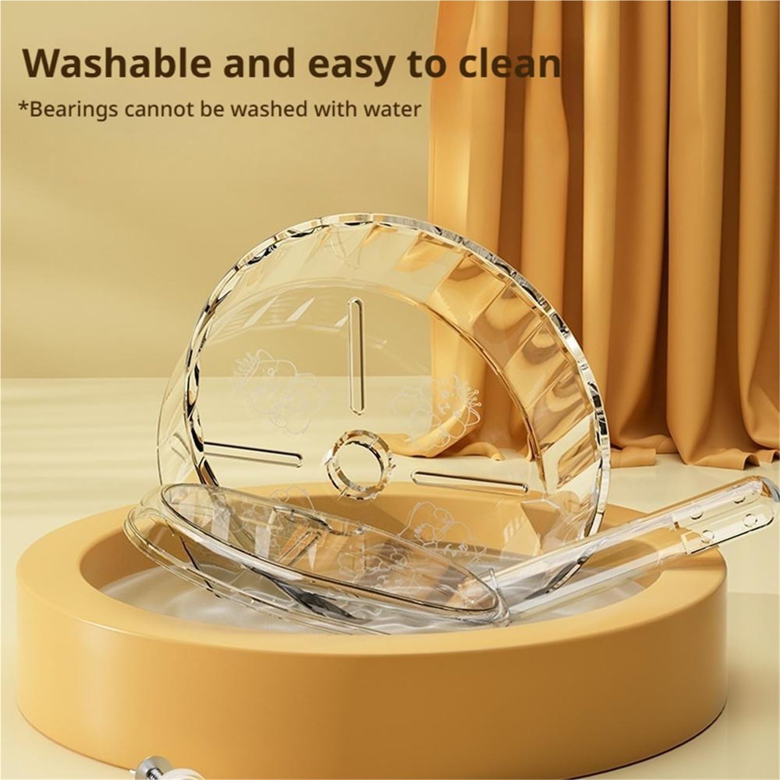 Hamster Running Sport Trasparente Running Wheel Support Toy Piccolo Pet Cuscinetto a rulli Silenzioso Ruota da corsa Accessori per animali domestici