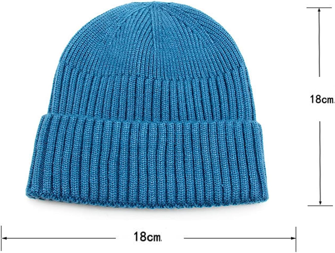 Opreng Roll-up Edge Skullcap Fisherman Beanie Knit Trawler Skull