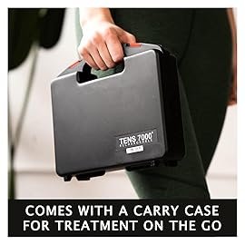 TENS 7000 Rechargeable TENS Unit Muscle Stimulator, Includes 16 TENS Unit Pads, Pain Relief Device, Clinical Strength TENS Machine for Effective Back Pain Relief, Nerve Pain Relief, Muscle Pain Relief