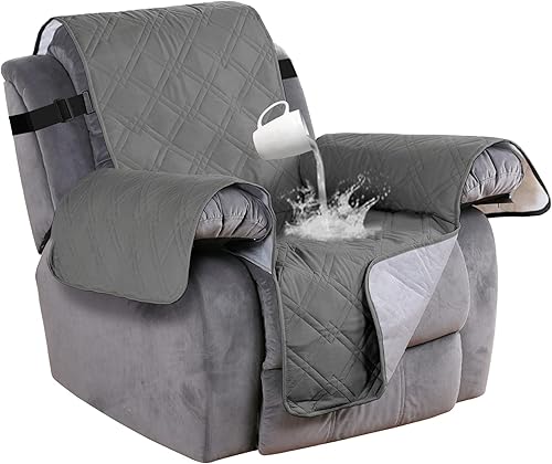 Miniatura 21 de Turquoize Funda para sofá impermeable para mascotas y niños, protector de muebles con parte trasera antideslizante, lavable a máquina.