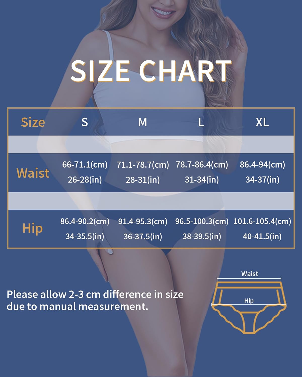 Womens Underwear Seamless No Show Soft Panties Full Coverage Wave Edge Hipster Panties Cheeky Briefs 6 Pack - Image 7