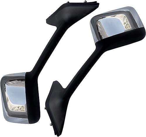 QSC Truck Parts Espejo de capó cromado izquierdo y lado derecho par para camiones International LT LT625