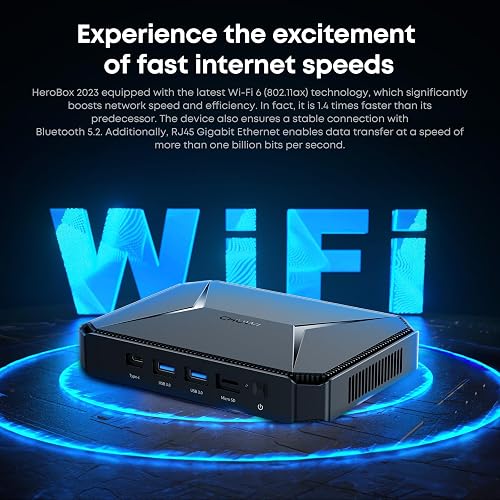 CHUWI Mini PC HeroBox, Intel N100(Hasta 3.4GHz, TDP 13W), 8GB