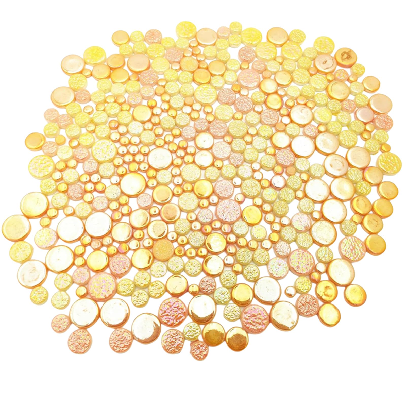 Piastrelle Mosaico Rotonde Iridescenti - 500g, Verde | Per Decorazioni Fai Da Te - Foto 2