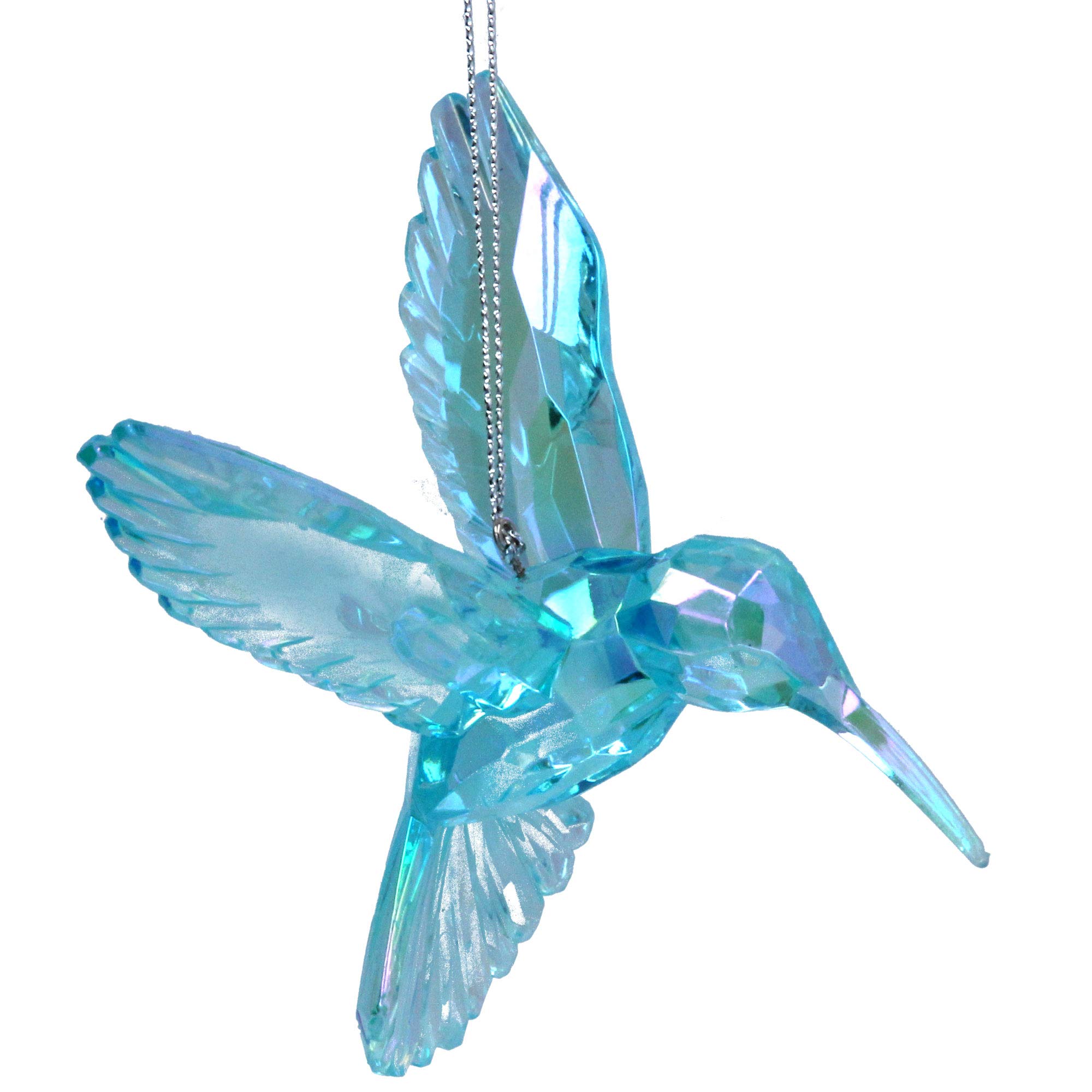 Gisela Graham Turquoise Christmas Decoration 9Cm - Hummingbird