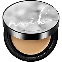 MIBA Melatathione Dark Spot Cover Balm Pact | Ion Calcium Korean Foundation SPF50+ PA++++ | Glutathione & Tranexamic Acid | Full Coverage | #21 Light Beige | 25g 0.88 oz