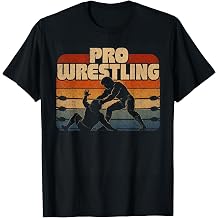 Vintage Pro Wrestling Retro Sunset Old School Ring Mat T-Shirt
