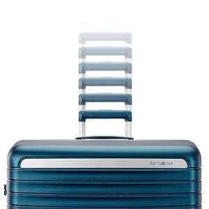 Framelock Max 21 Carry-On Hardshell Zipperless Luggage - Highly Secure Integrated Eazylock Mechanism - RightHeight Adjustable Handle System - 360 Spinner Wheels - Airline Approved - Emerald Teal