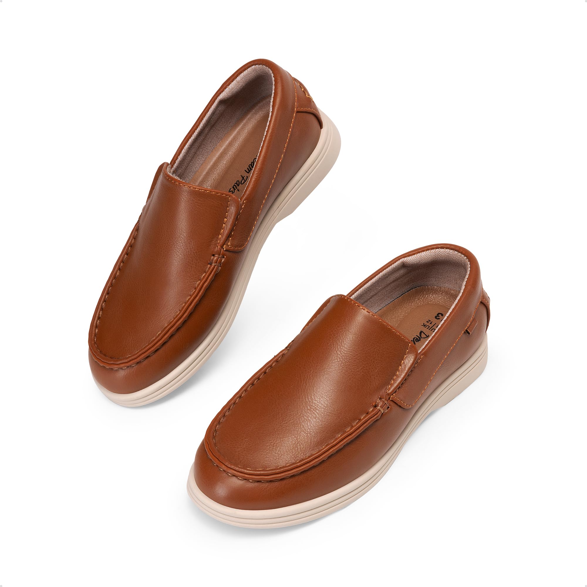 DREAM PAIRS Chłopięce buty do garnituru, wsuwane, buty rekreacyjne (małe dziecko/dziecko/szkolne)