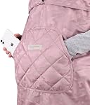 Bebamour Couverture pour porte-bébé Couvertures de poussettes universelles à capuche toute saison (Nouvel Noir)