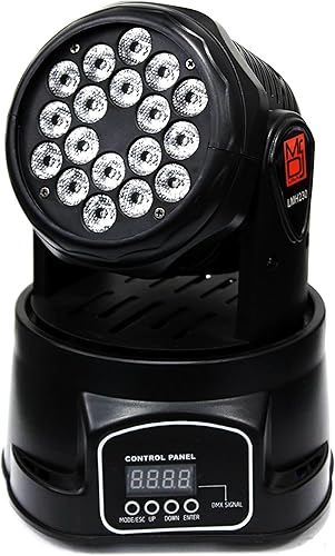 Miniatura 8 de MR DJ USA - Juego de 2 piezas - LMH230 100W RGBW 7-LED Wash Moving Head Light DMX Luz de escenario Luces de fiesta DJ