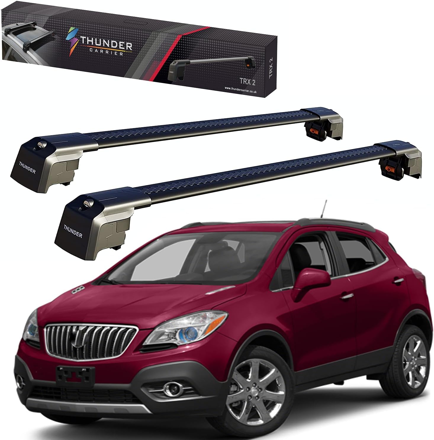 Catch USA Car Roof Rack Cross Bars for Buick Encore – Encore GX with Lock 2013-2023 Aluminum Cross Bar for Rooftop Cargo Carrier Luggage Kayak Canoe Bike Snowboard (Black, Encore 2016-2023) Catch USA Car Roof Rack Cross Bars for Buick Encore – Encore GX with Lock 2013-2023 Aluminum Cross Bar for Rooftop Cargo Carrier Luggage Kayak Canoe Bike Snowboard (Black, Encore 2016-2023)