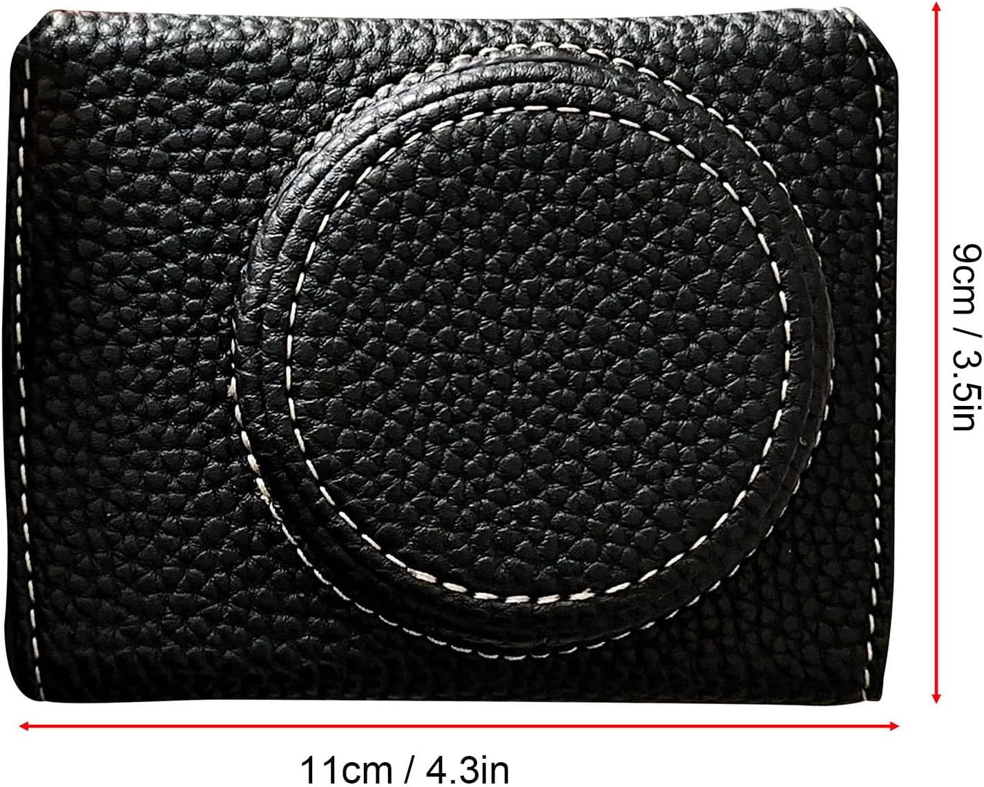 Zopsc Portable Camera Protective Bag, Retro Style Camera Carry Case with Opening Bottom Shoulder Strap, Synthetic Leather Travel Pouch for Compact Cameras