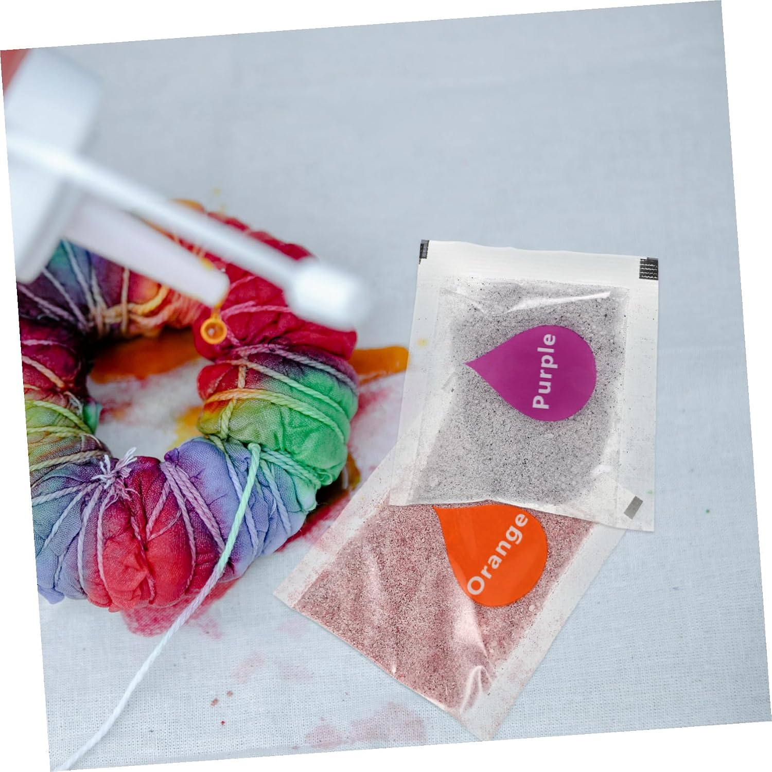 TEHAUX DIY Tie-dye Pigments Set 10 Bottles Fabric Dye Substitute Perfect for Clothing Party Supplies