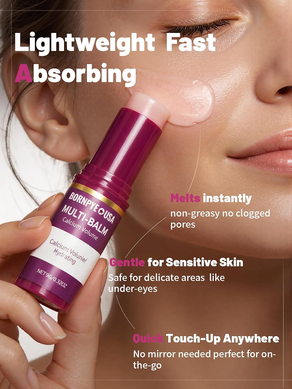 Collagen Multi-Balm Stick with Vitamin E – Anti-Aging, Hydrating & Firming Treatment for Eyes, Face & Neck – All Skin Types.