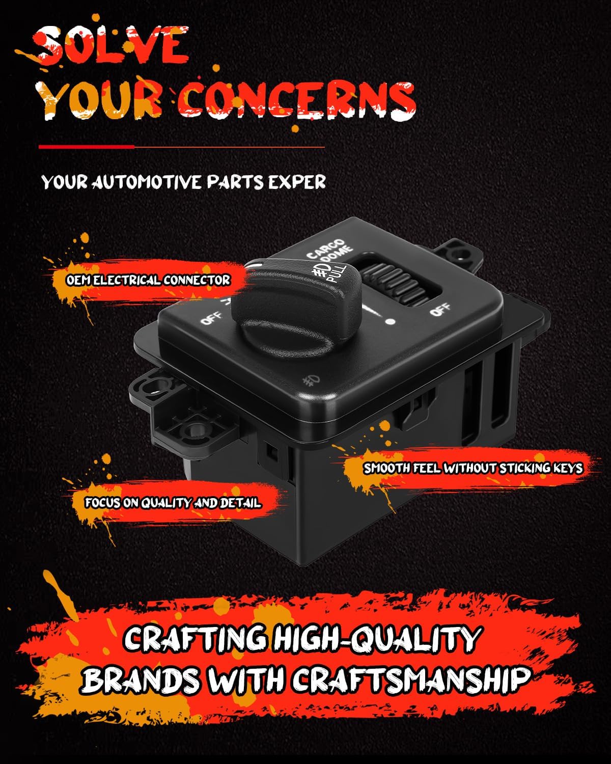 CCIYU Front Headlight Switch Compatible for Dodge Ram 1500 2500 3500 2002-2005,for Dodge Ram 1500 2500 3500 Van 2003 | Replaces 56045537AA
