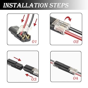 20 Connecteurs Électriques 2 Broches Xiciki - Étanches, Pour Câbles 18-22 AWG | Auto, LED, Audio