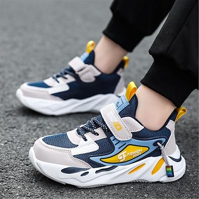 Boys Girls Shoes Lightweight Breathable Running Tennis Athletic Kids Sneakers